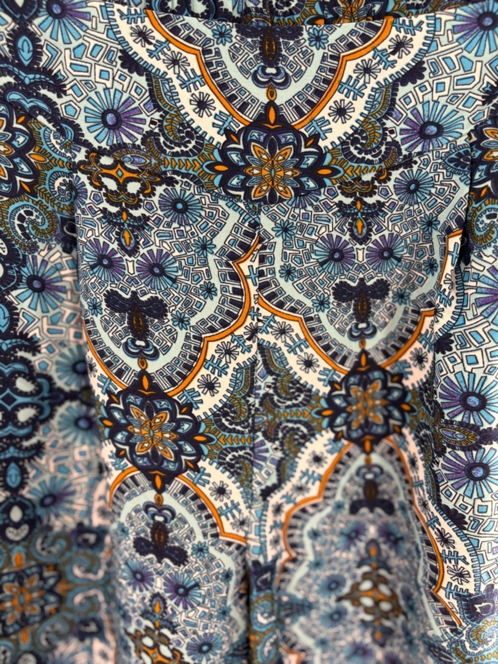 UK2LA Blue and Gold boho pants - Picture 3 of 9